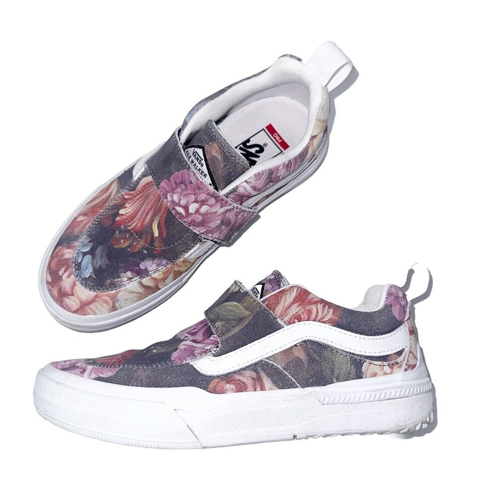 Vans Pro Kyle Walker Floral Vase Sneakers Boys Size 4.5 Womens Size 6